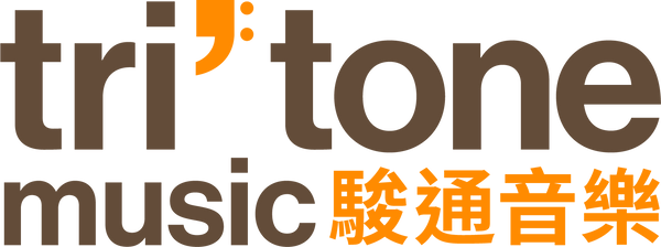 Tritone music logo with text in English and Chinese