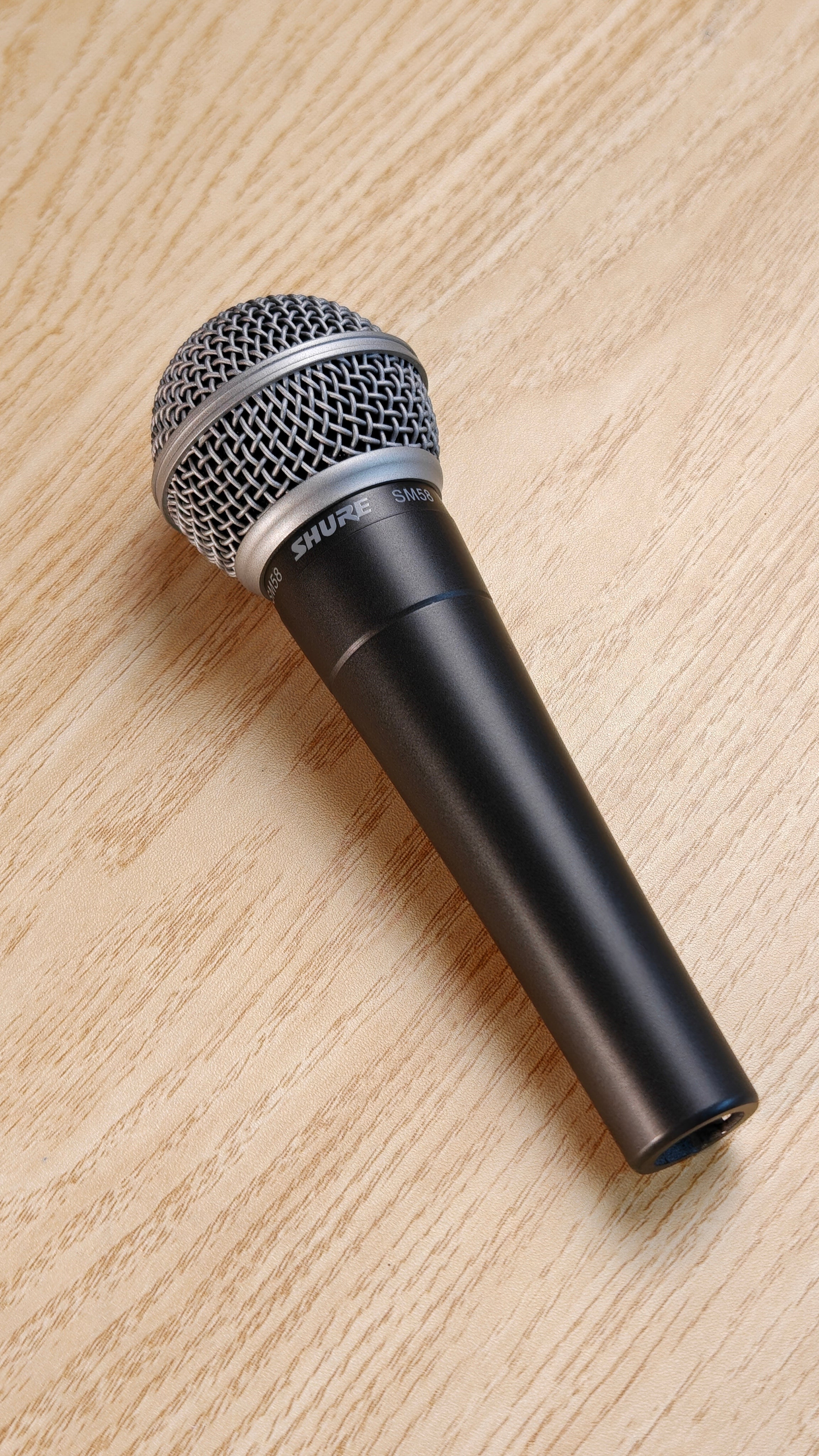 Top shot of the Shure SM58 Microphone