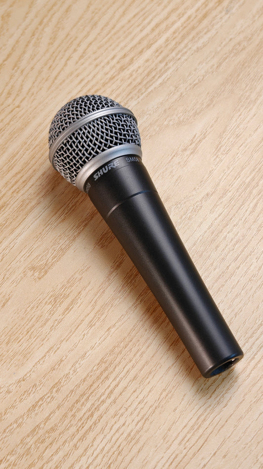 Top shot of the Shure SM58 Microphone